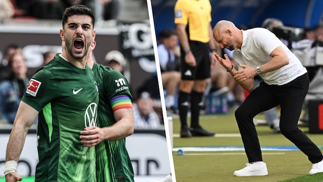 Wolfsburg scrapes into the relegation playoffs! Christian Ilzer (right) and his Hoffenheim squad ...