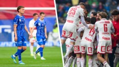 Blau-Weiß Linz steigt ab! Der GAK wiederum freut sich über ein weiteres Jahr in der Bundesliga.