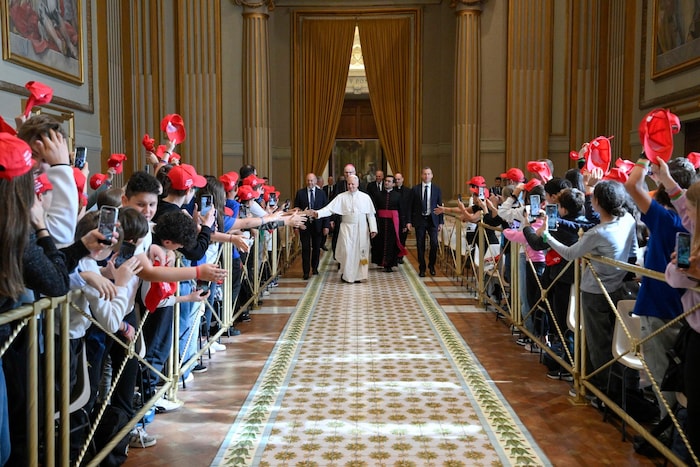 Der Pontifex hat am Samstag Jugendliche aus Genua getroffen.
