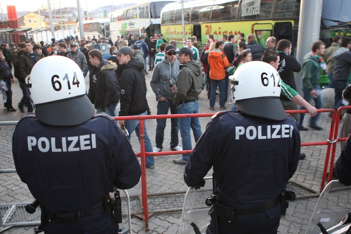 Sicherheitsvorkehrungen in Graz
