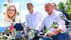 Christa Kummer führt durch die Events mit Kanzler Stocker.