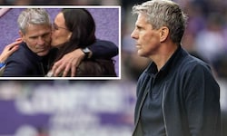 Didi Kühbauer holte sich von seiner Frau das Meisterbussi ab – und war danach gerührt.