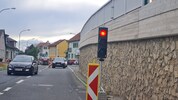 Im Bereich der stationären Ampel wird jetzt noch gebaut.