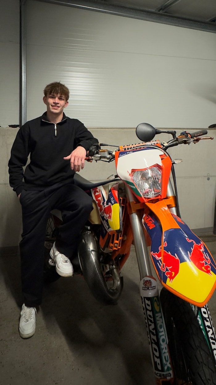 Sein Hobby, Motorradfahren, brachte Fabio Winkelbauer dazu, selber Unternehmer zu werden.