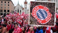 Die Fans des FC Bayern wurden mit diesem Banner von 1860-Fans böse reingelegt. 