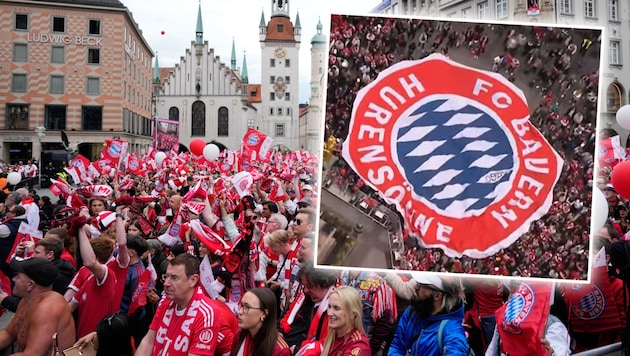 Die Fans des FC Bayern wurden mit diesem Banner von 1860-Fans böse reingelegt.