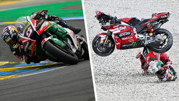 Johann Zarco sorgte mit seinem Sturz für bange Momente.