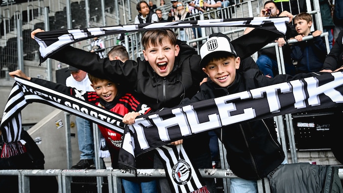 Für die jungen LASK-Fans ging ein Traum in Erfüllung.
