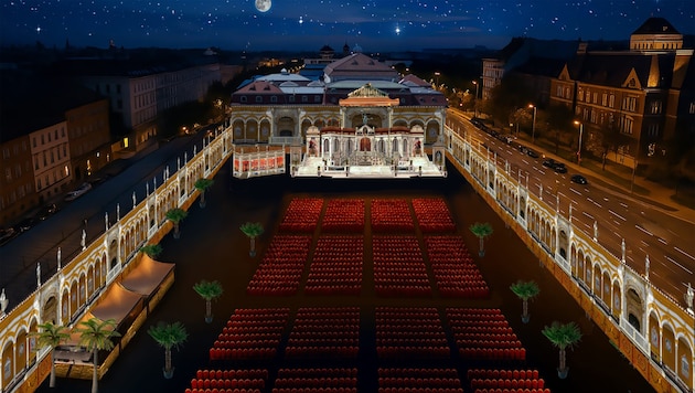 Regen bremst den Opernstart: Die Premiere von „Carmen“ muss verschoben werden.