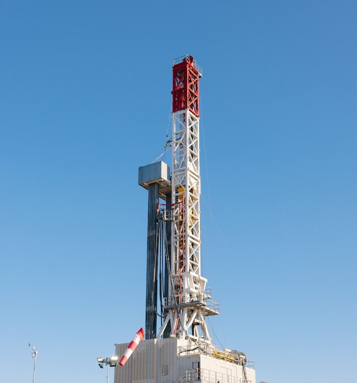 Das ist der Bohrturm, der die Rekord-Gasblase angezapft hat.