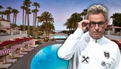 Ralf Rangnick war persönlich vor Ort, um sich das WM-Quartier anzusehen.
