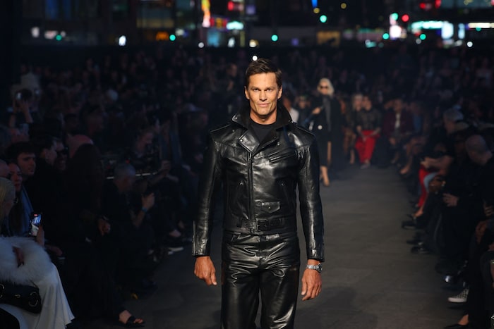 Tom Brady im Leder-Look