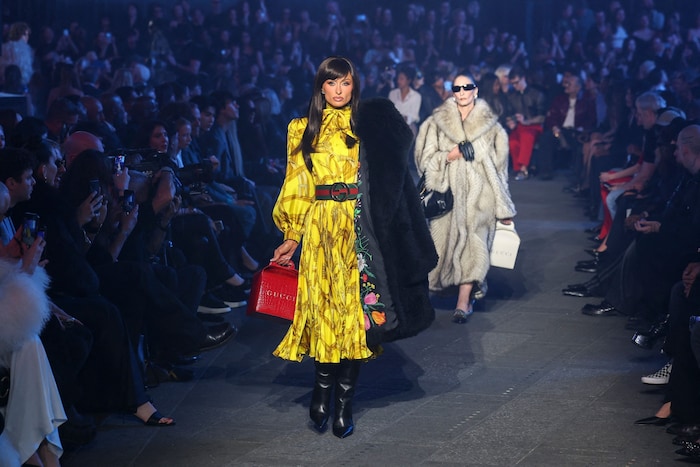 Die Hotelerbin feierte ihr Catwalk-Comeback in ihrer Heimatstadt New York.