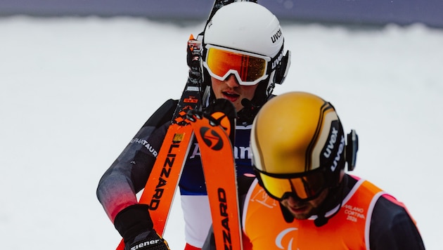 Johannes Aigner und sein Guide Nico Haberl gehen getrennte Wege