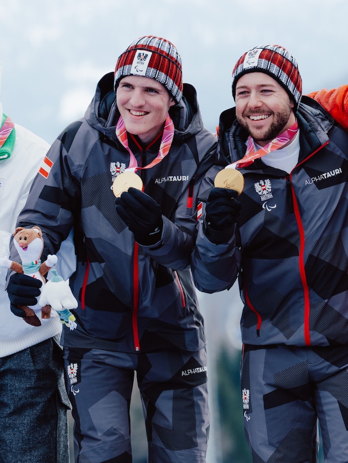 Johannes Aigner und Nico Haberl gewannen bei den Paralympics in Cortina 3 x Gold.
