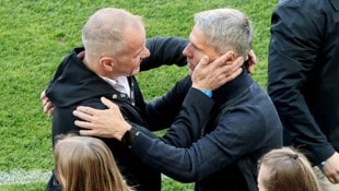 Sie machten den LASK zum Meister: Siegmund Gruber (links) und Dietmar Kühbauer
