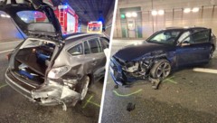 Beide Autos wurden massiv beschädigt.