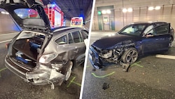 Beide Autos wurden massiv beschädigt.