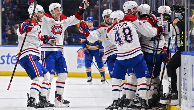 Die Montreal Canadiens jubeln.