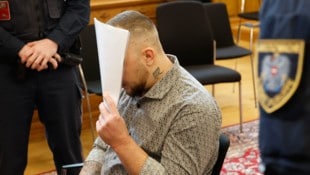 Krisztian P. beim Geschworenenprozess in Salzburg. Er wurde mittlerweile rechtskräftig wegen ...