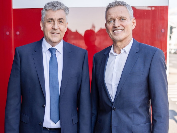 Die Vorstandsdirektoren der Lawog: Christoph Khinast (li.) und Frank Schneider.