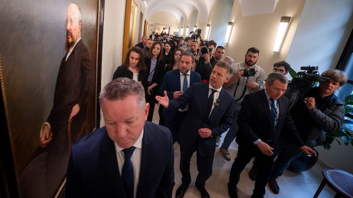 Der neue ungarische Premier veranstaltet derzeit geführte Touren für Journalisten im ehemaligen ...