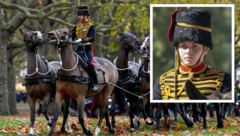 Die King‘s Troop Royal Horse Artillery vollführt spektakuläre Manöver auf dem Rücken der Pferde. ...