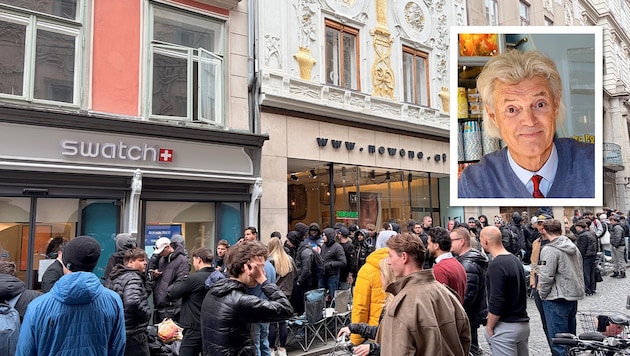 Hunderte Menschen stellten sich am Samstag an, Temmel schlug zwei Tage später zu.