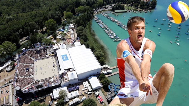 Einst füllte Beachvolleyball am Wörthersee schon die Tribünen, beim Comeback in Pörtschach ist ...