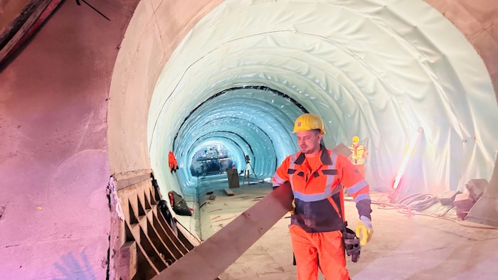 Momentan laufen noch die letzten Arbeiten an der Beton-Innenschale.