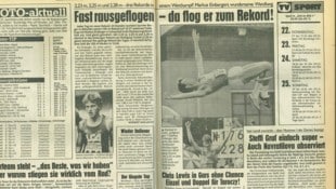 Die Geschichte in der „Krone“ zum Rekord vom 18. Mai 1986.