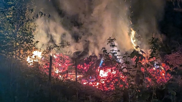 Die Feuerwehr konnte den Brand rechtzeitig löschen.