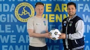 Der neue starke Mann, Patrick Enengl (li.), und Vienna-Sportdirektor Didi Elsneg.