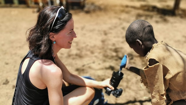 Natalie Halla macht auch weite Reisen, u.a. nach Afrika, für ihre engagierten Dokumentarfilme.