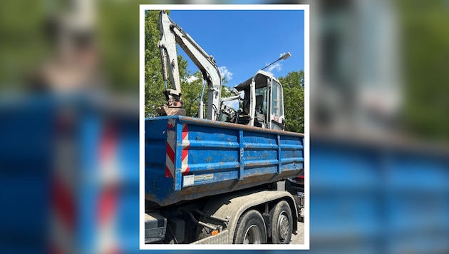Mit dieser Beladung donnerte ein Lkw durch zwei Tunnel.