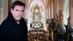 Burgschauspieler Michael Maertens tritt am 7. August in Attersee auf; Pfarrkirche Mondsee, ...