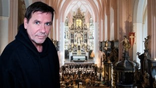 Burgschauspieler Michael Maertens tritt am 7. August in Attersee auf; Pfarrkirche Mondsee, ...