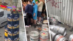 Die Aston-Villa-Fans hatten vor dem Europa-League-Finale offenbar richtig viel Durst. 