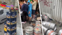 Die Aston-Villa-Fans hatten vor dem Europa-League-Finale offenbar richtig viel Durst. 