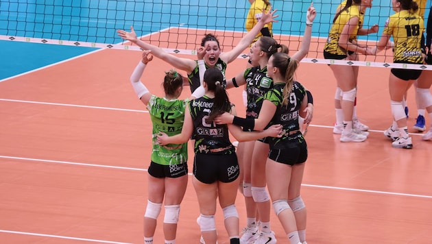 Die UVC-Damen durften heuer über den Vizemeistertitel jubeln.