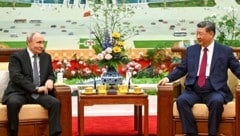 Von links: Russlands Präsident Wladimir Putin und Chinas Staatschef Xi Jinping