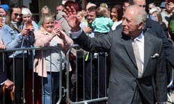 König Charles besuchte am Mittwoch Newcastle.
