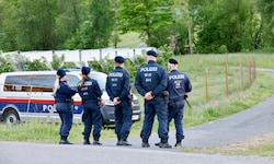 Die Polizei am Tatort in Gersdorf an der Feistritz im Bezirk Weiz