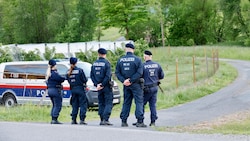 Die Polizei am Tatort in Gersdorf an der Feistritz im Bezirk Weiz