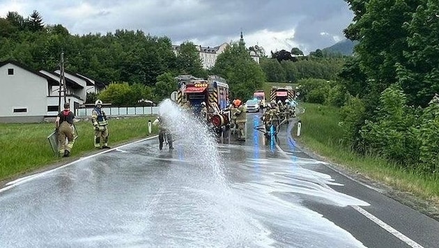 Die FF Bischofshofen war am Mittwochabend gefordert.
