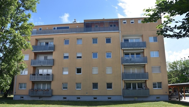 In diesem Mehrparteienhaus in Kottingbrunn kam es zur Bluttat.