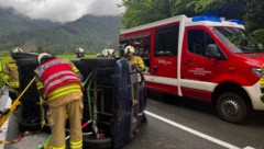 Nach der Erstversorgung wurde die verletzte Frau ans Rote Kreuz übergeben. 