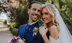 Sie haben Ja gesagt: Corinna und Danilo Kamper-Campisi.