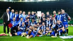  Wienerberg jubelte nach dem 1:0-Sieg über den Pokal-Triumph im Wiener Landescup