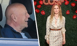 Bruce Willis (l.) genießt im April 2026 eine entspannte Spritztour durch L.A. – gut gelaunt an ...